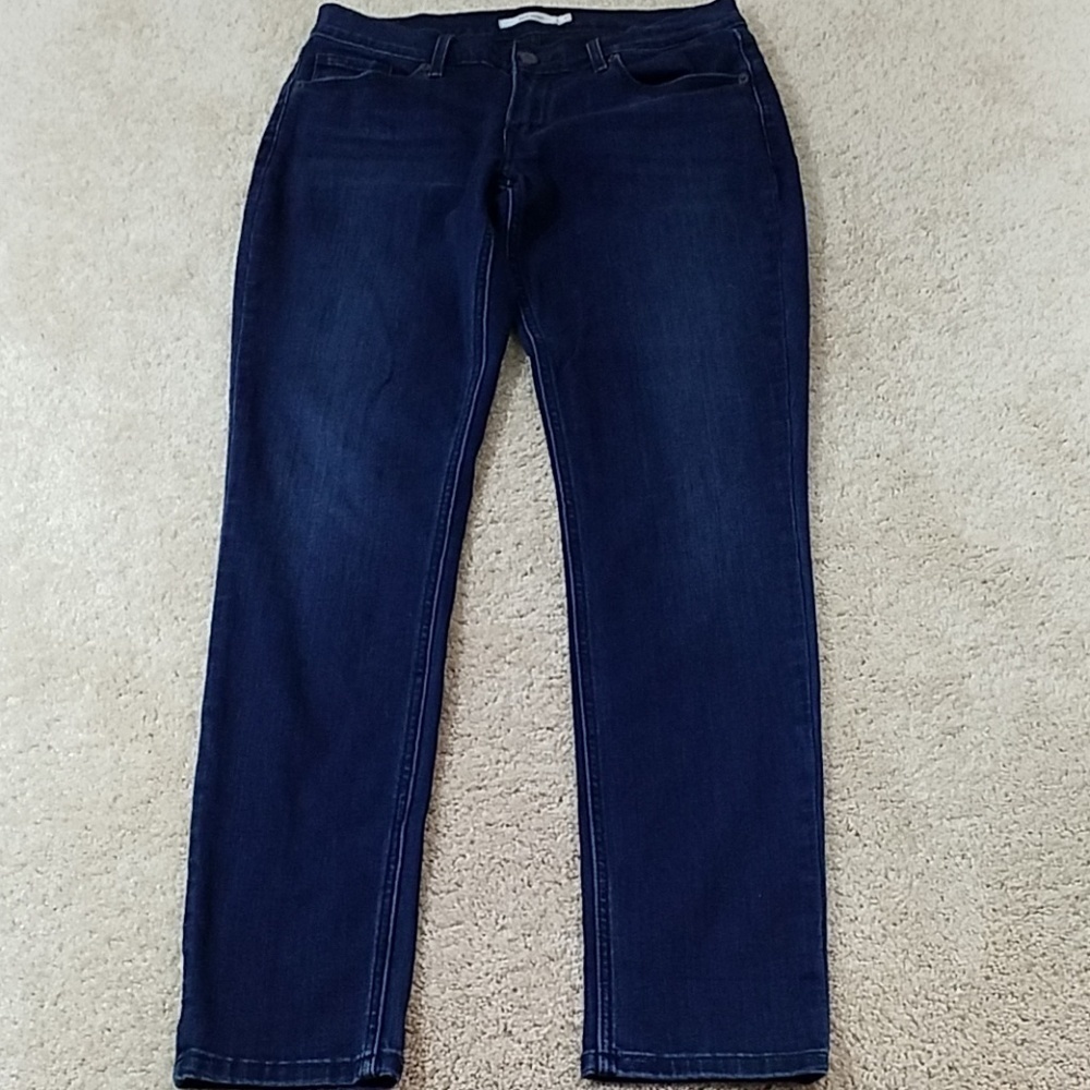 LEVI'S 524 ~Woman Size W31×L32~ Dark Blue Denim Skinny Jeans.